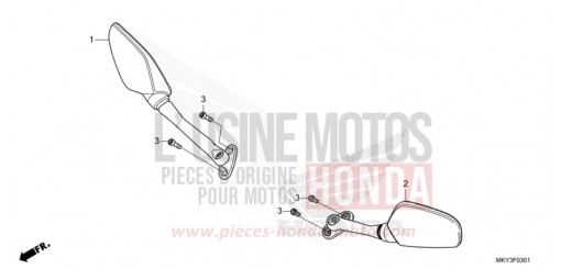 SPIEGEL (CBR650RA) CBR650RAM de 2021